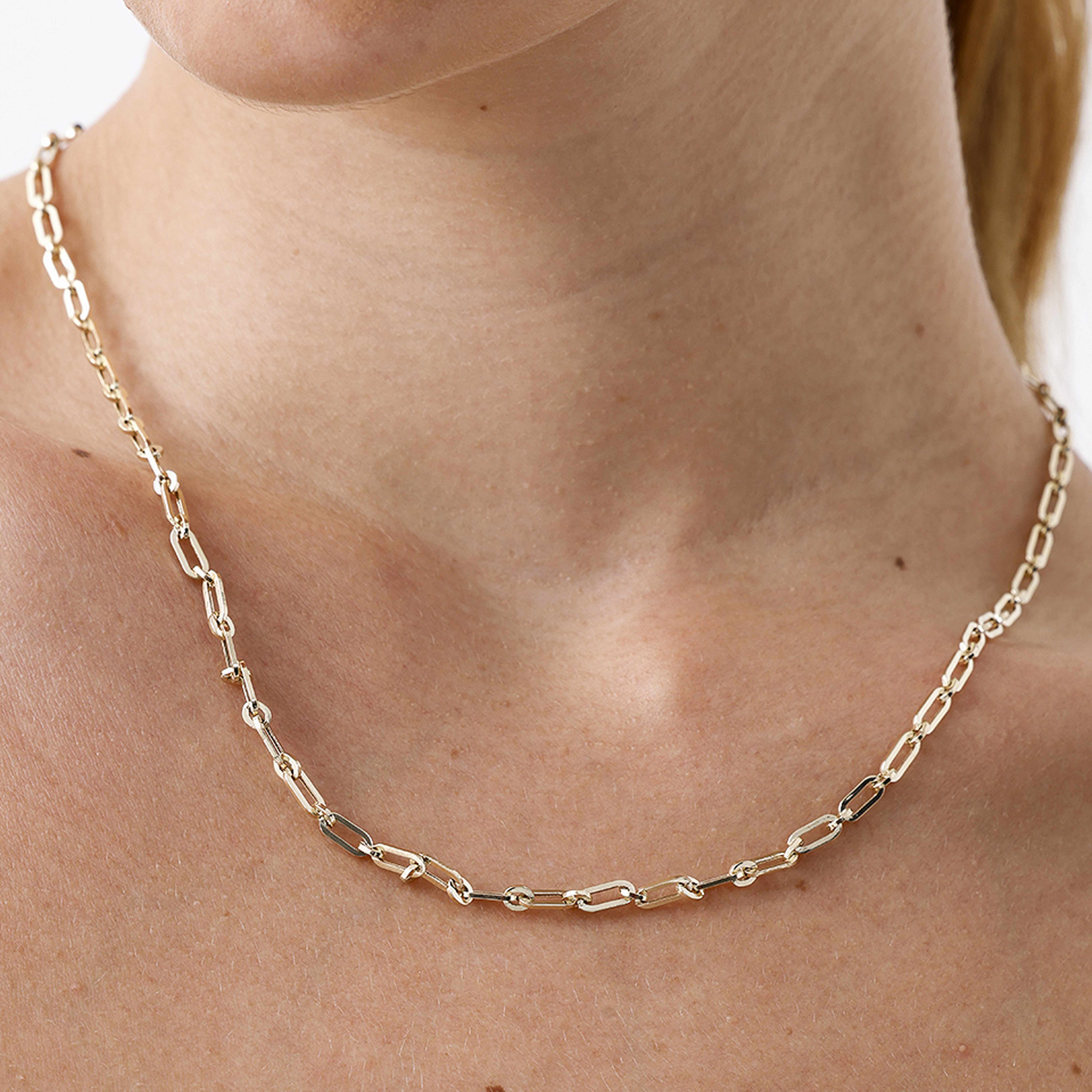 Golden Link Chain Necklace